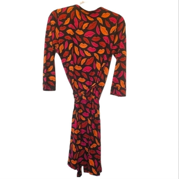 DIANE VON FURSTENBERG Julian Silk Jersey Wrap Dress in Midnight Kiss Multi - Picture 12 of 15